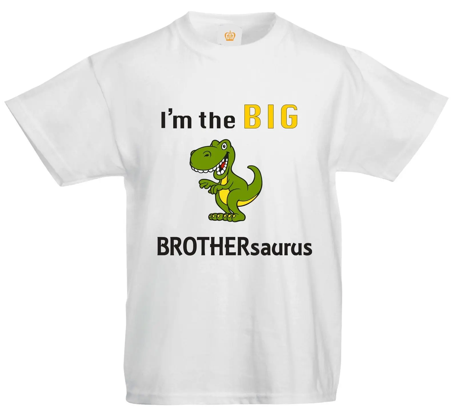 Футболка с принтом Big Brother Детские футболки динозавром I Am The Brothersaurus новые