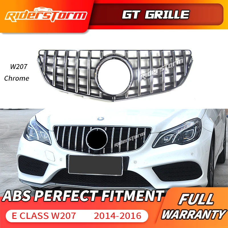 

W207 GT решетка для Mercedes benz E Coupe Facelift передний бампер E200 E320 E350 E400 Передние решетки автомобильные аксессуары