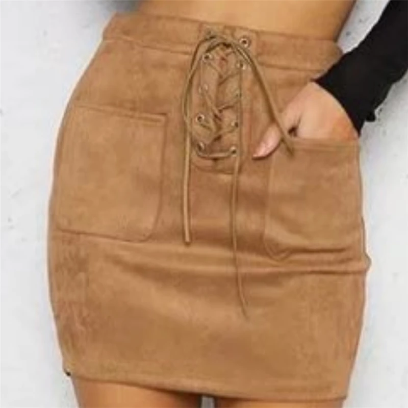 Сексуальная Женская повязка кожа Высокая талия Карандаш Bodycon бедра короткая мини юбка женская юбка-карандаш
