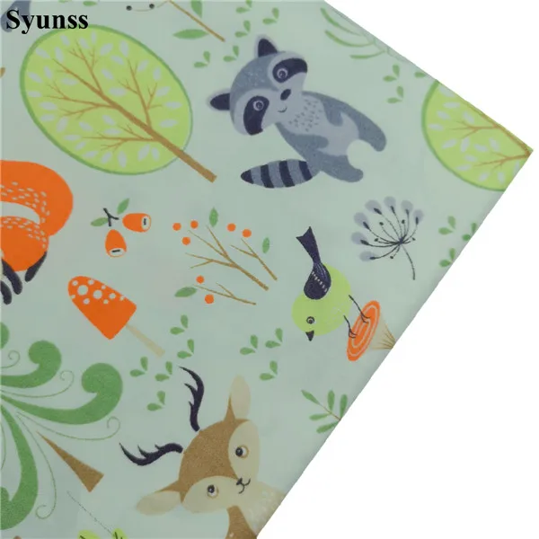 160x50cm 1 pcs Желтый Лисий цветочный из хлопчатобумажной ткани Сделай Сам одежда ручной работы Домашний текстиль квилтинг Тильда для постельных принадлежностей ремесло лоскутное рукоделие Tissus - Цвет: 160x50cm 1 pcs