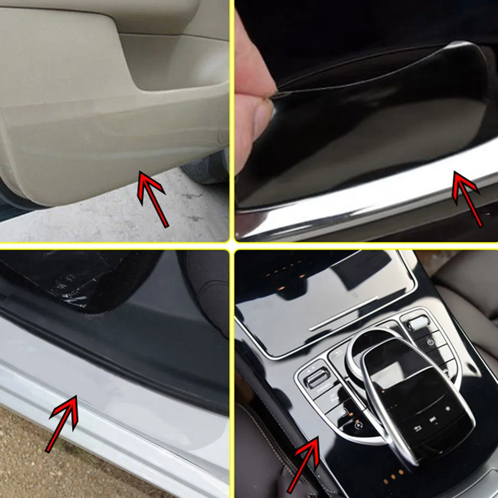 

10/15/20cm*300cm Rhinoceros Vinyl Protective Film car Paint Protection Scratch-Resistant Transparent Film Car Styling