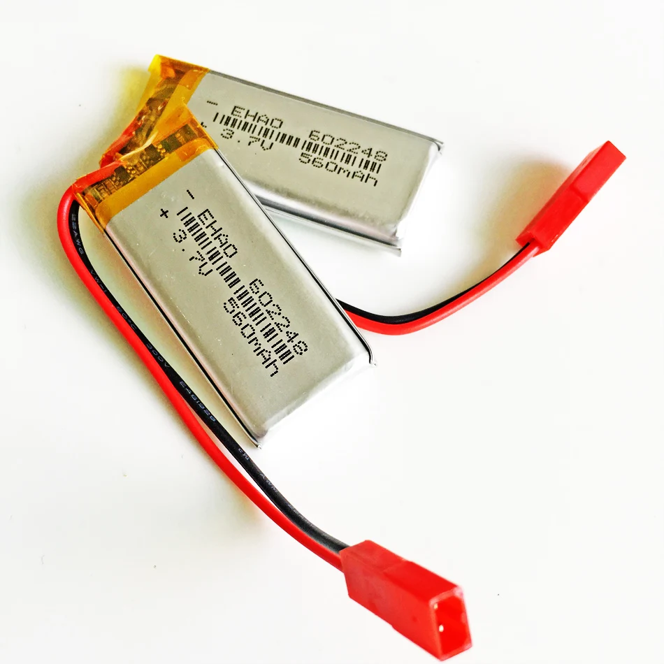 10 шт. 602248 3 7 V 560mAh батарея JST SYP 2 pin литий полимерный LiPo перезаряжаемые ячейки для Mp3