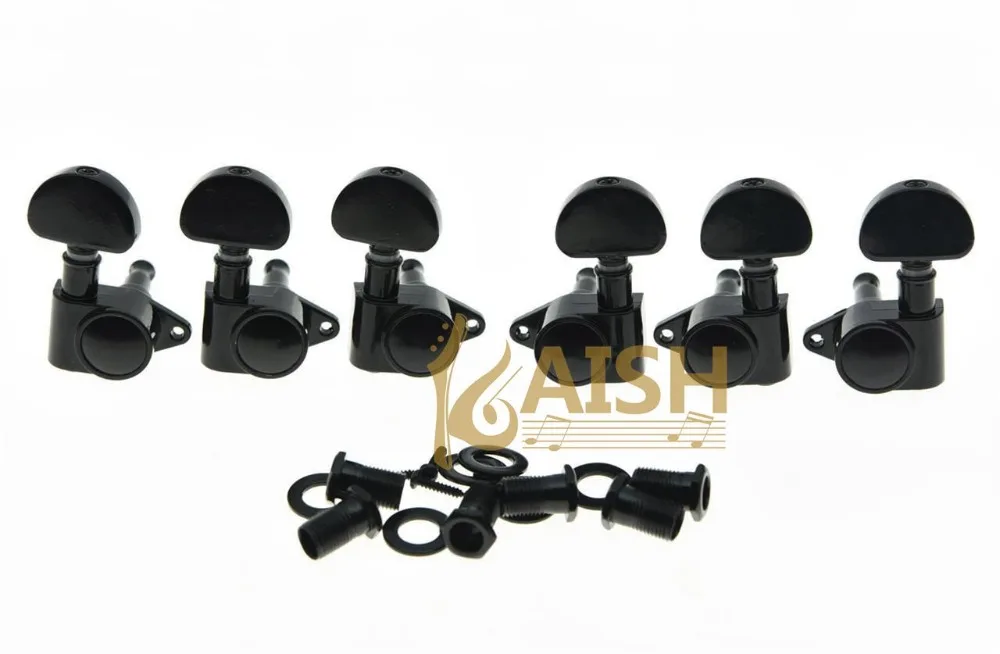 Черные прямые фиксации тег Гитары тюнеры тюнинг ключи для акустической или LP|tuning