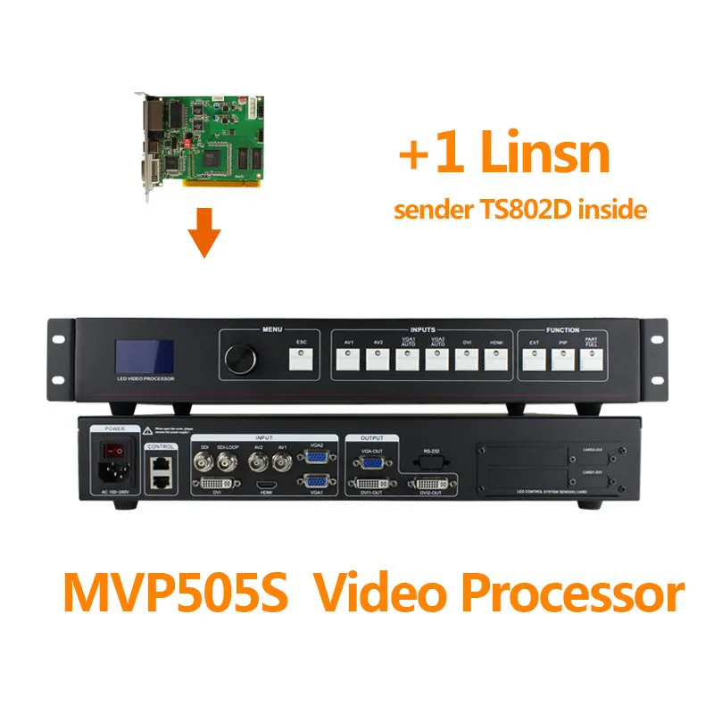 Mvp505s sdi светодиодный дисплей видео процессор p8 открытый dip полноцветный с 1 linsn ts802d