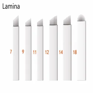 50 шт., U-образные иглы для перманентного макияжа, 79111214161718