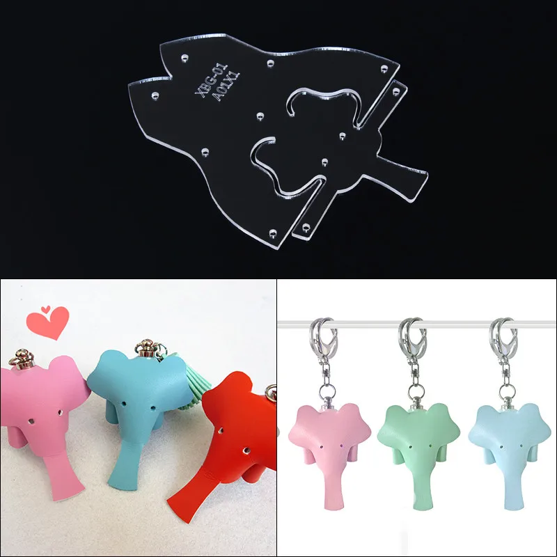 1 шт. Бумажный шаблон с изображением слона сделай сам ручная работа кожа