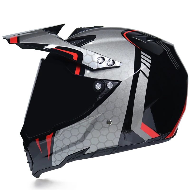 Мотоциклетный шлем ATV Dirt Bike горные кросс Capacete Da Motocicleta Cascos Мотокросс внедорожный шлем с объективом - Цвет: b3b