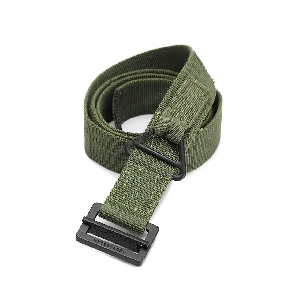 Army Green Мужские тактические военные холщовые пояса практичный уличный армейский Камуфляжный мужской пояс с пластиковой пряжкой военный тренировочный прочный - Цвет: Army Green