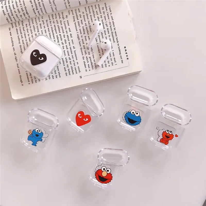Мультфильм Bluetooth Беспроводной наушники чехол для AirPods Защитная крышка аксессуары милый Жесткий Чехол для Apple Airpods зарядки сумки