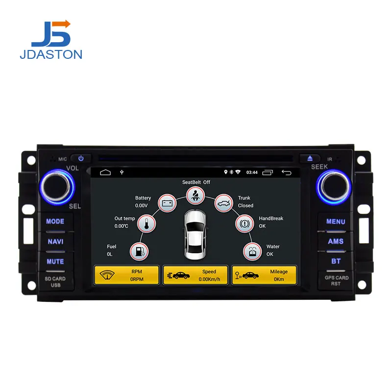 Автомобильный мультимедийный плеер JDASTON Android 10 0 для Dodge Chrysler Sebring Jeep Compass Commander Grand