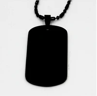 wholesale mans dog tag cheap stainless steel tags low price black dog tag hot sales custom pet id tags hl89