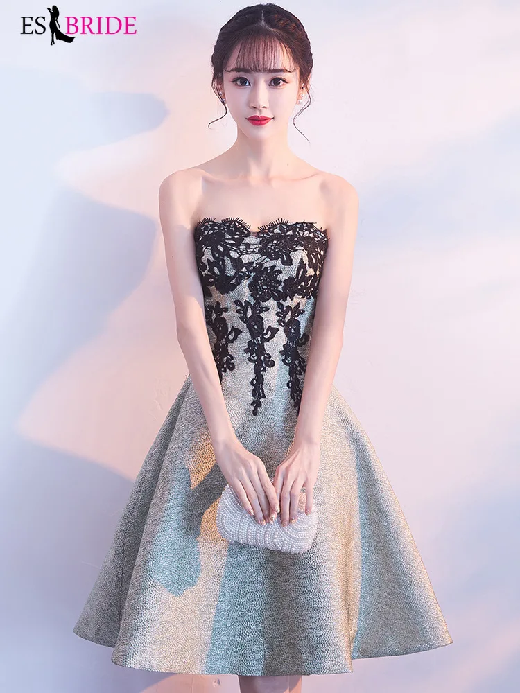 Vestido De Noche Con Cristal Черное вечернее платье с кружевной аппликацией платья для женщин арабское вечернее платье элегантные вечерние платья ES2551