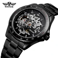 forsining mens luxury brand automatic self wind skeleton chain anglog dial watch with stainless steel bracelet wrg8031m4