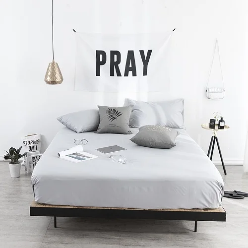 fitted sheet 5 Белый серый простыня простыней на резинке российский размер 120/150/180/160x200 см постельное белье наматрасник двойная queen king size - Цвет: fitted sheet 5