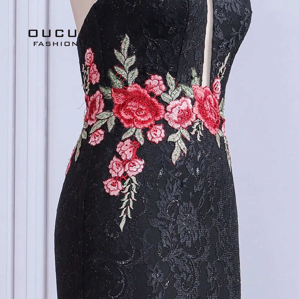 Кружевное длинное вечернее платье без рукавов с лямкой на шее Robe De Soiree Винтажное