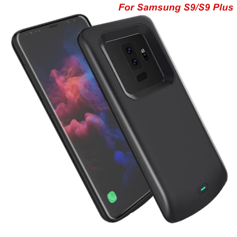 Чехол для зарядного устройства Samsung Galaxy S9 S8 Plus мягкий ТПУ чехол зарядки телефона