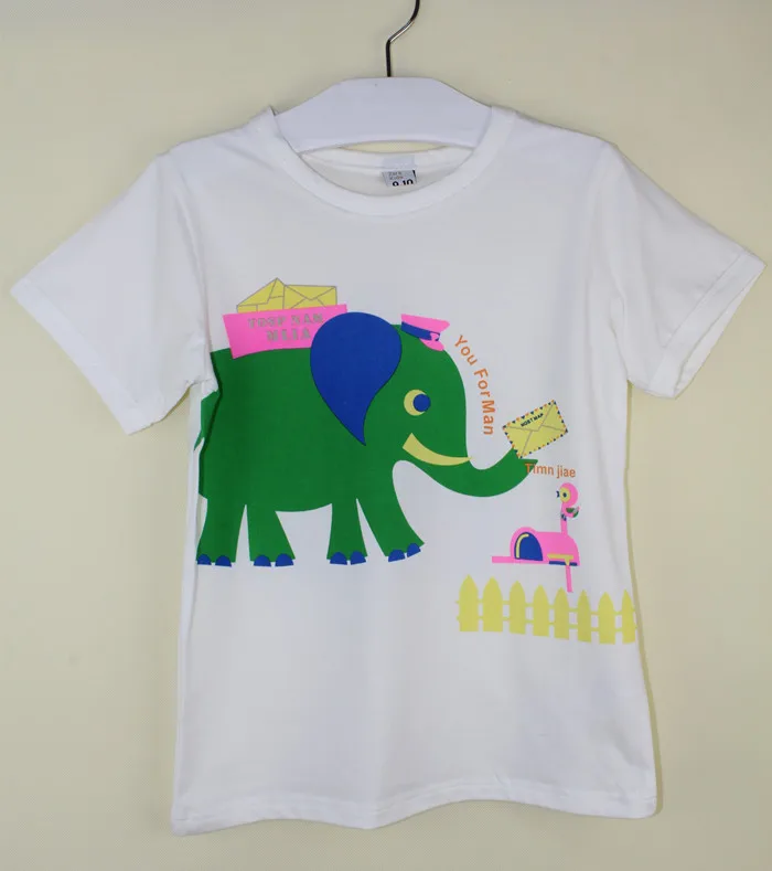 Клиренс Скидка Мальчиков Футболки С Коротким Рукавом О Образным Вырезом Хлопок