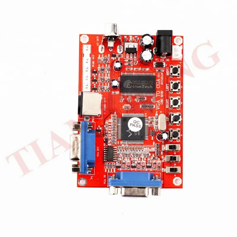 Конвертер VGA в CGA/CVBS/GBS-8100 1 шт. конвертер для аркадной игры плата видеоконвертера CRT