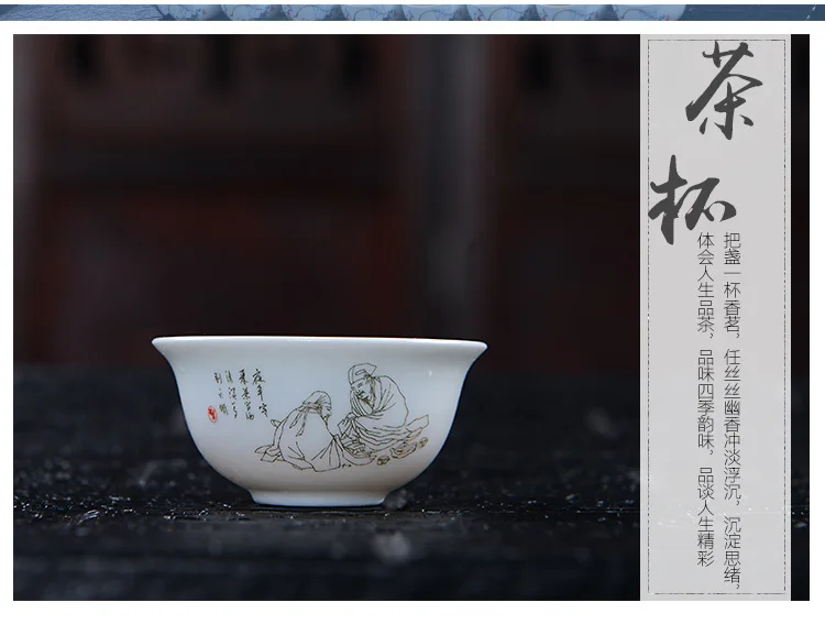 Чайный набор чайный из шахматного фарфора керамический чайник кунг-фу gaiwan Tureen