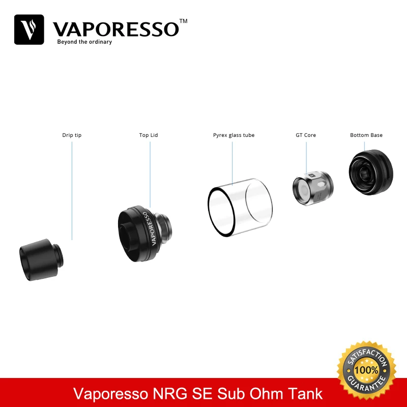 Электронная сигарета Vaporesso SWAG NRG SE Sub Ohm бак для пара 22 мм атомайзер 3 5 мл с