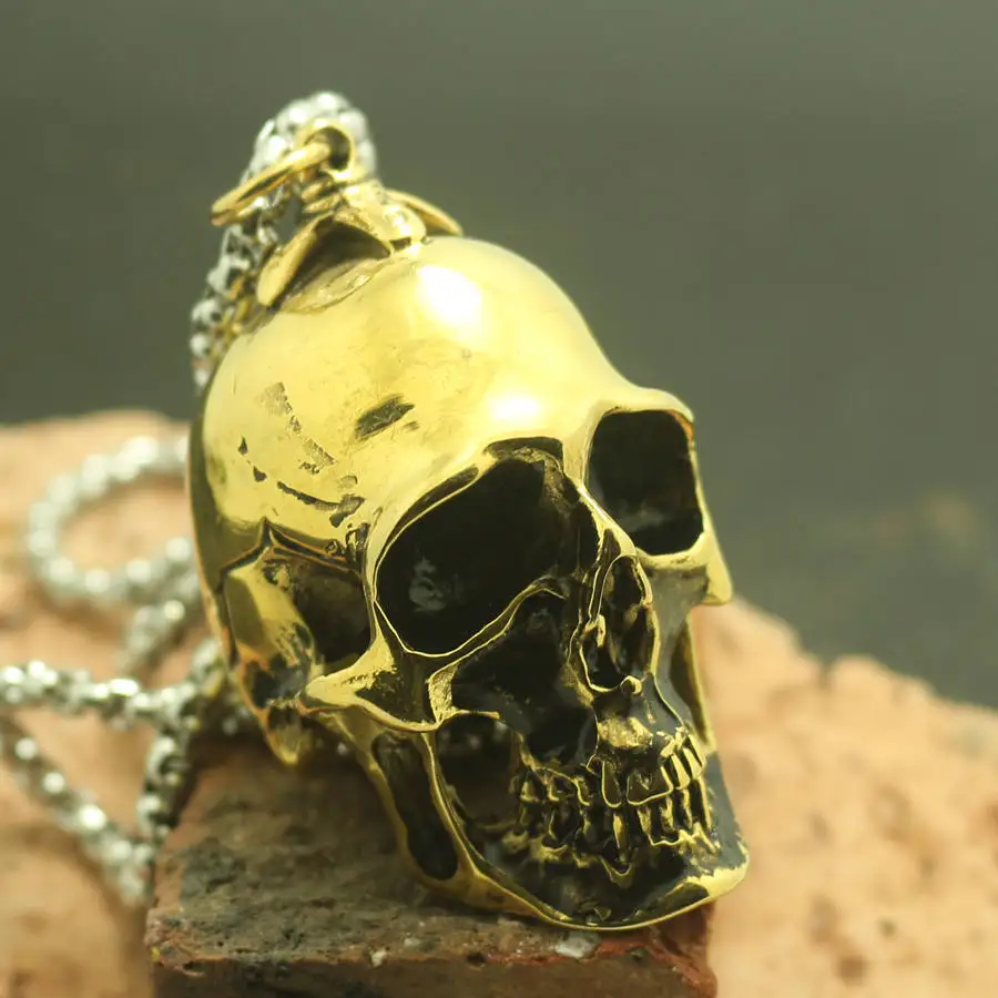 Цепь из нержавеющей стали 316L с подвеской в виде черепа | Украшения и аксессуары