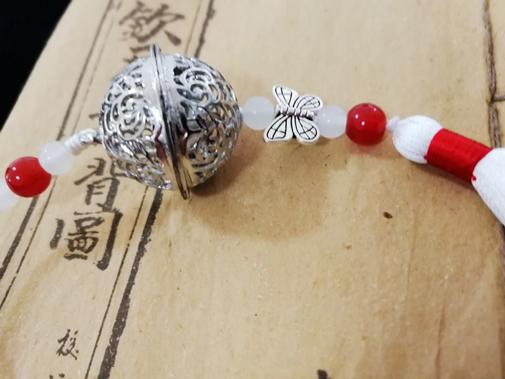 VEVEFHUANG Wei Wuxian прозрачный Колокольчик в форме сердца Косплей гроссмейстер демонического культивирования Косплей головные уборы реквизит Mo Dao Zu Shi Хэллоуин
