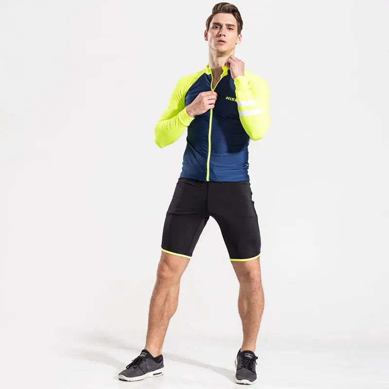 Hisea мужские Гидрокостюмы мокрого типа разделяющаяся накладка с длинным рукавом 0