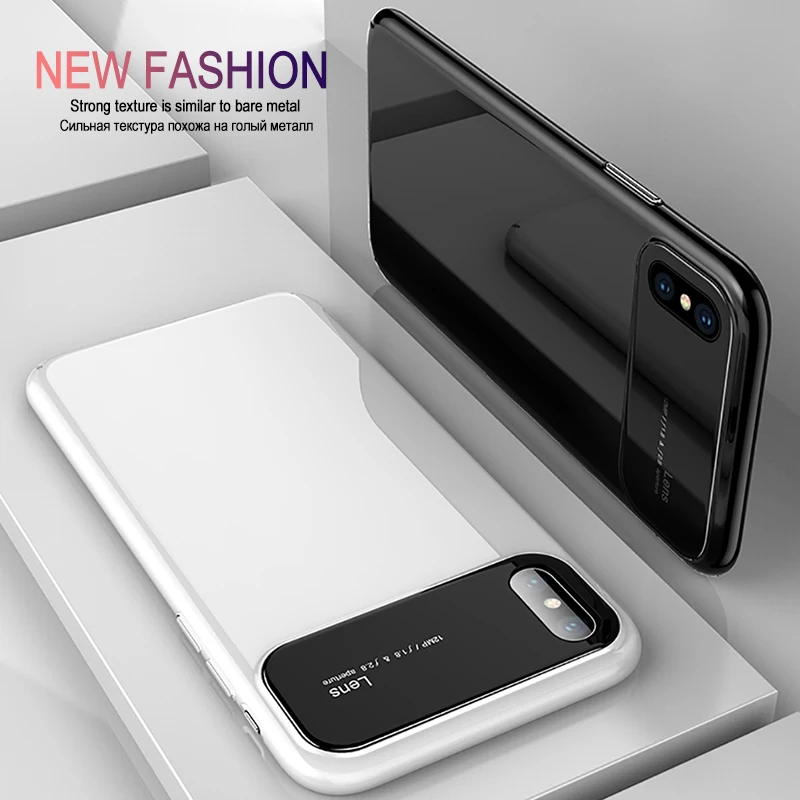 LuckGuard тонкий гладкий зеркальный чехол для iPhone X 8 7 6s Plus Роскошный Жесткий матовый