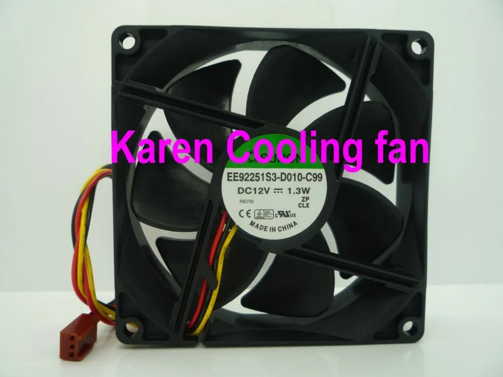 

HZDO EE92251S3-D010-C99 9225 12V 1.3W cooling fan 92*92*25mm