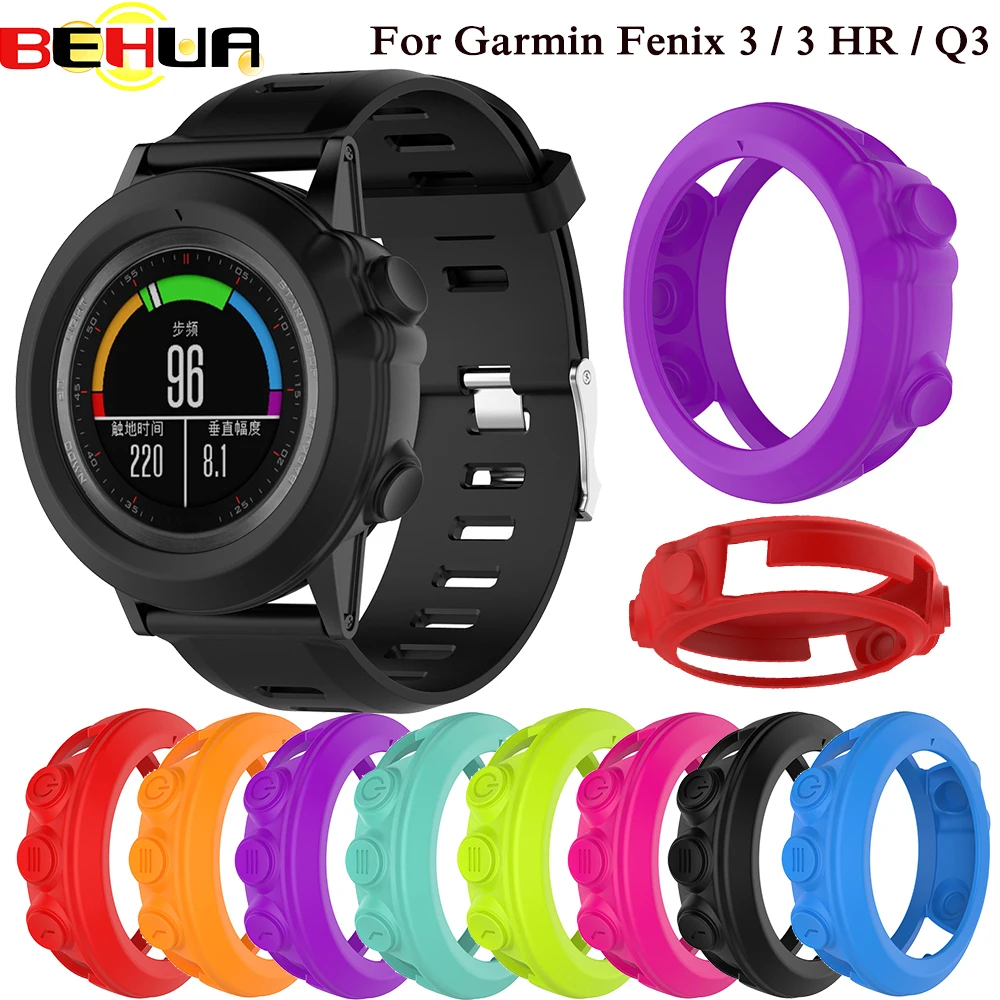 Мягкий силиконовый защитный чехол для Garmin Fenix 3 HR/Fenix 3/Fenix Sapphire/Quatix 3/Tactix Bravo Band
