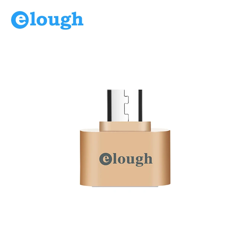 Elough OTG Micro USB адаптер для флеш-накопителя ПК OTG конвертер для samsung Xiaomi HUAWEI Microusb мобильный телефон мини OTG адаптер - Цвет: Rose Gold