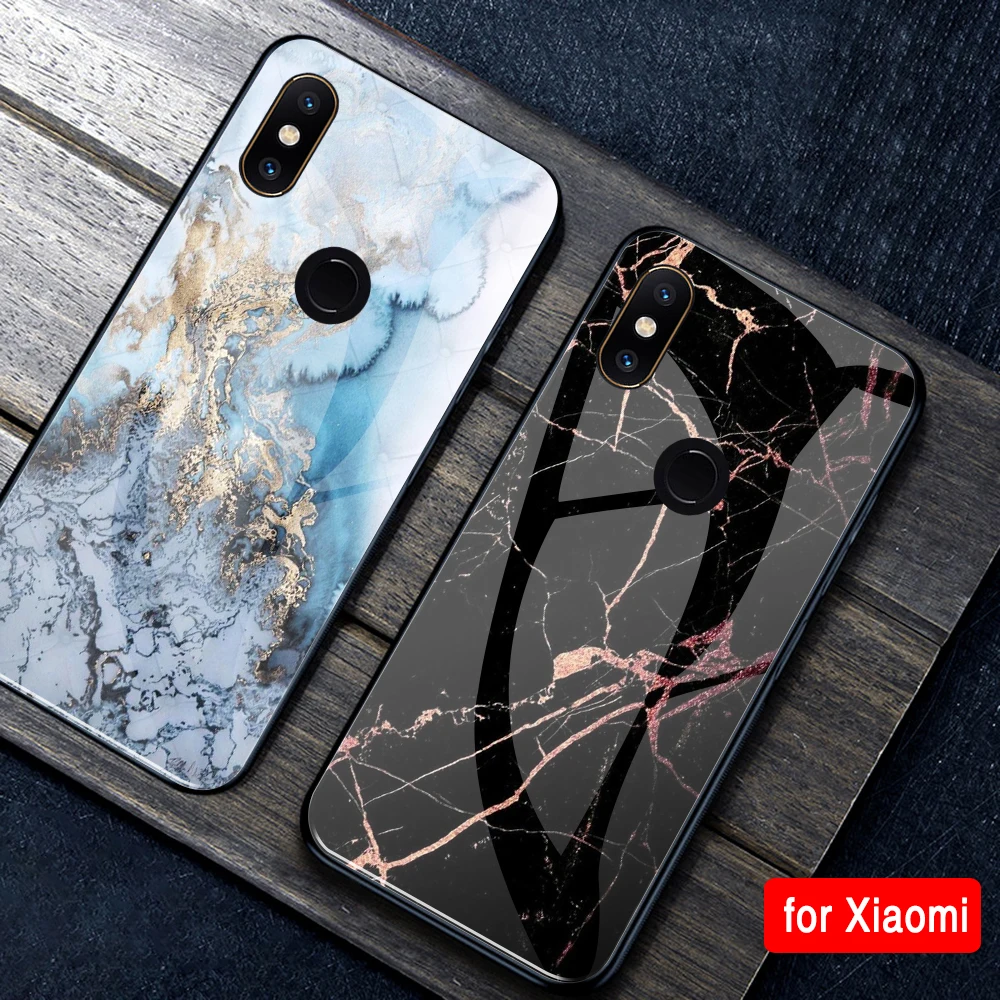 FinderCase Case for Xiaomi mix 2 Hard Back Tempered Glass Marble Patterned Phone cover Mix 2s case Mi 8 9 SE max 3 | Мобильные
