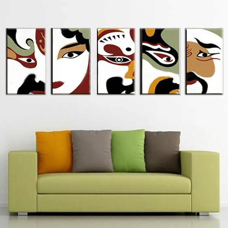 Top Artist Hand-painted High Quality Chinese Opera Oil Painting For Wall Decor Facial makeup Portrait Canvas | Дом и сад