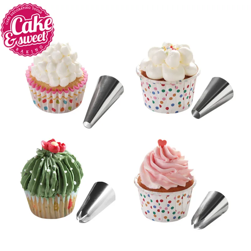 

26 PCS/SET Nozzle For Cream Confectionery Bolo Tools Free Shipping 304 Stainless Steel Piping Icing Pastry Cream Nozzles