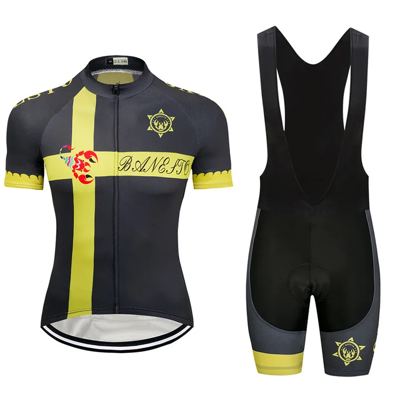 

2018 Seven color scorpion Cycling Jersey 9D GEL Pad Bike Shorts MTB Men's Cycling Clothing summer bike wear maillot