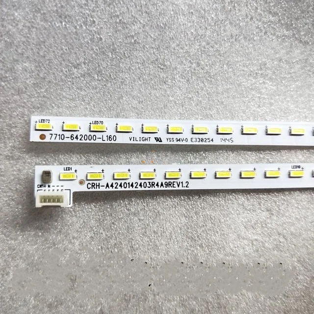 

2pcs LED Backlight strip For REL420FY 42E710U 42E510E REL420WY Sh inwOn 2D01007 2D01008 1555-R4205000 CRH-A42270201803R3Y5