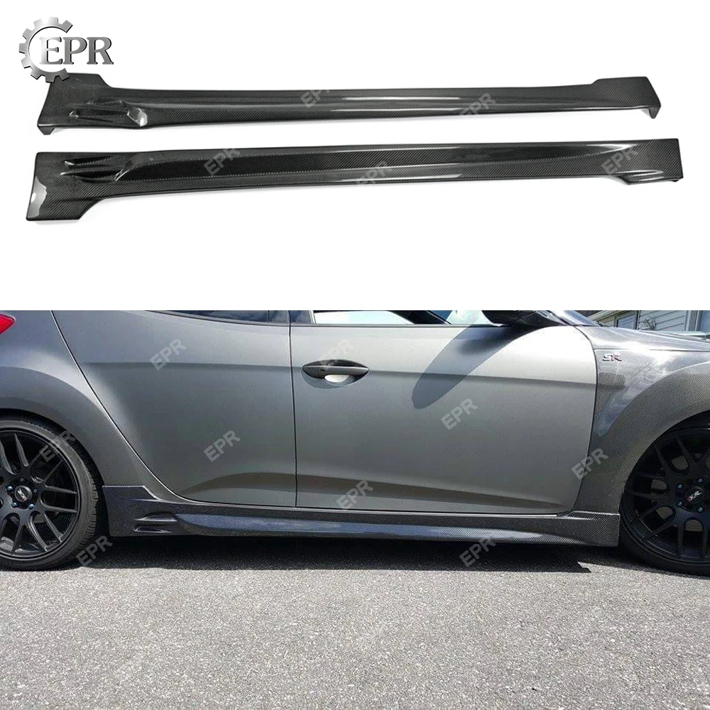 Боковая юбка из углеродного волокна для Hyundai Veloster боковая (все модели) отделка