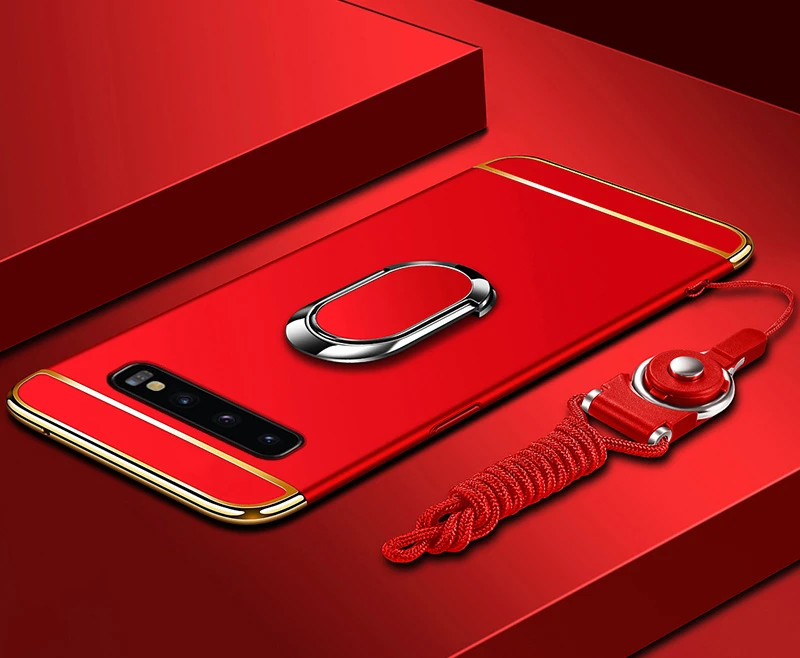 Для samsung Galaxy S10 Plus, роскошное магнитное кольцо, ультра тонкий матовый Жесткий ПК держатель, чехол для телефона для samsung S10e S10 Lite, чехол Coqa