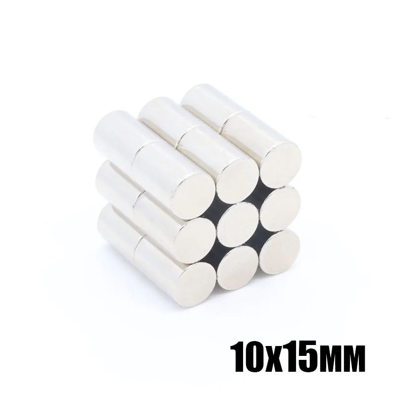 Неодимовый магнит 10x15 мм сильный редкоземельный s 10*15 постоянный круглый 50