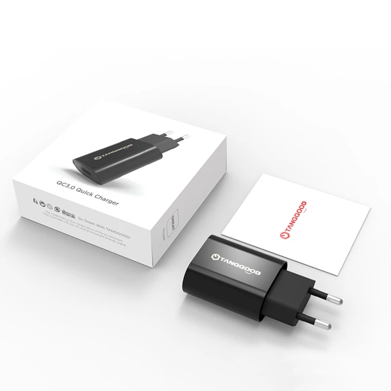 TANGGOOD USB телефон зарядное устройство Вт 18 Выход ЕС Quick Charge 3 0 QC 2 быстро для samsung Xiaomi