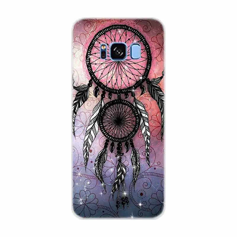 as the picture 07 Ловец снов акварельный Ловец снов чехол для телефона чехол для samsung Galaxy S6 S7 Edge S8 S9 S10 S11 Plus E Note 8 9 10Plus Etui - Цвет: as the picture 07