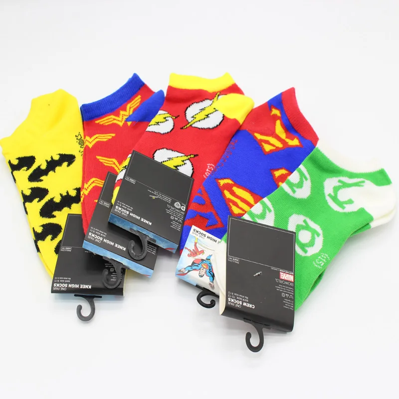 Крутые носки с героями мультфильмов в американском стиле хлопковые короткие для