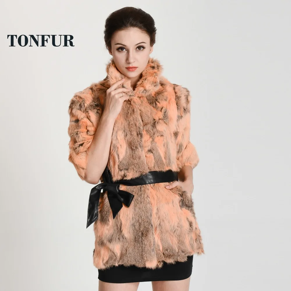 Женская обувь новое поступление настоящий мех кролика пальто натуральная