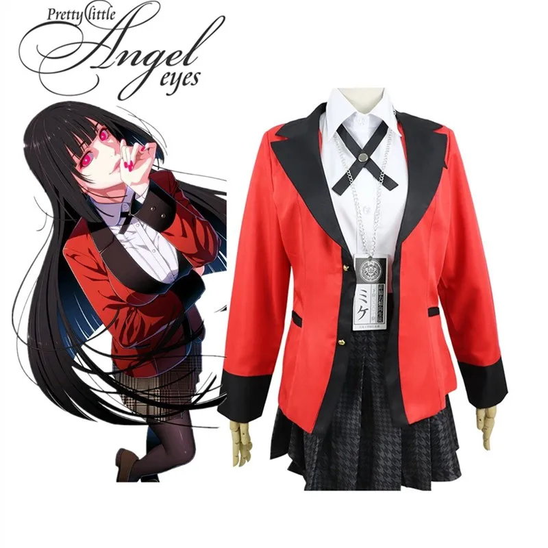 Аниме Kakegurui компульсивный Gambler костюм Jabami Yumeko Yumemite Yumemi kakegurui униформа