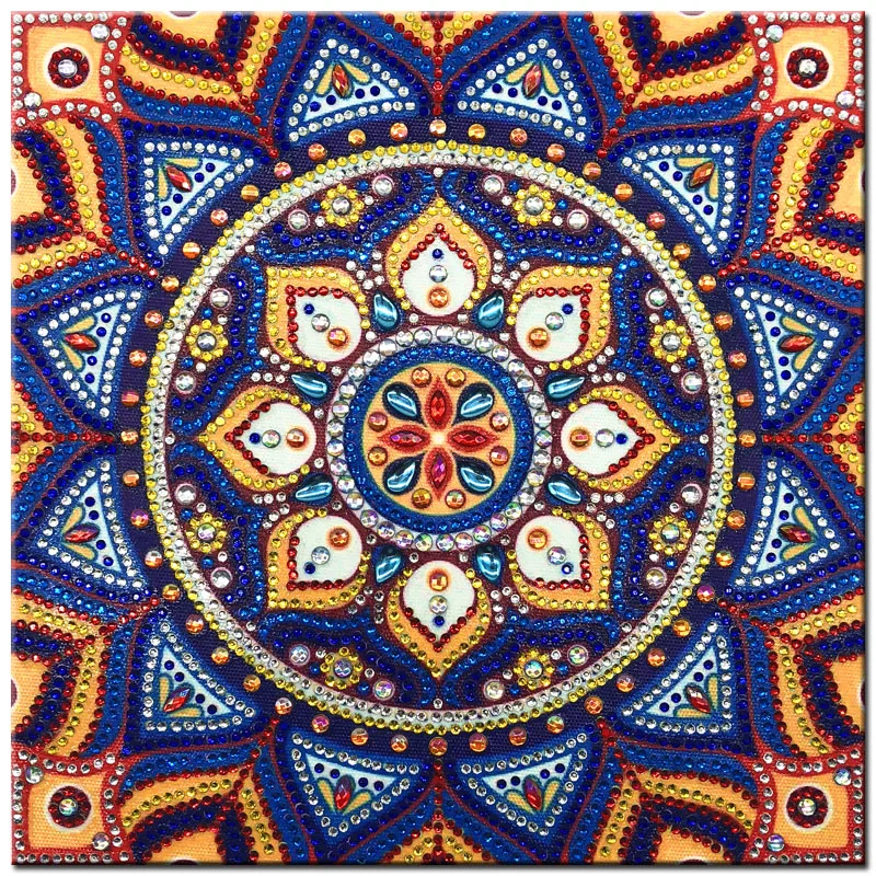 Алмазная вышивка 5D RUBOS для рукоделия алмазная мандалы слона цветов картина