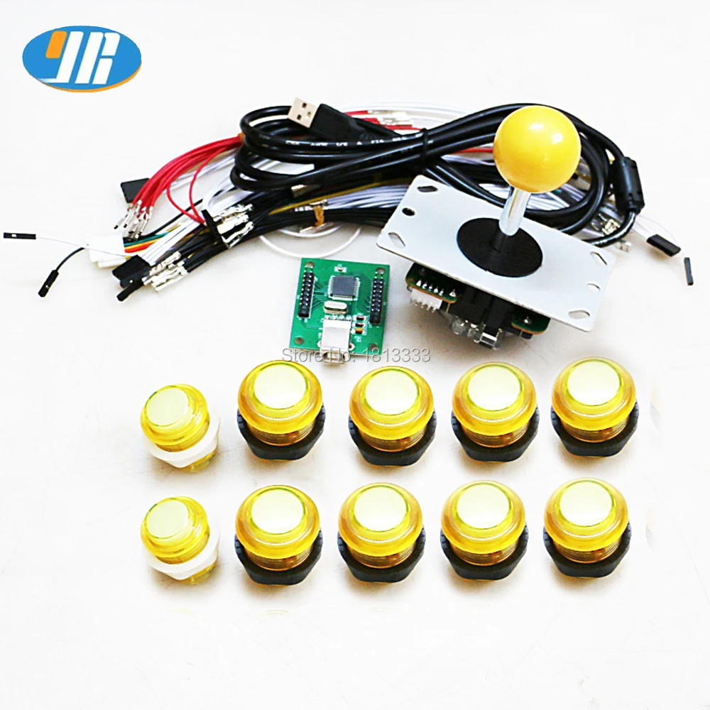1 шт. + копия джойстика Sanwa 10 5 в световая кнопка шт 2 USB энкодер для аркадной игры