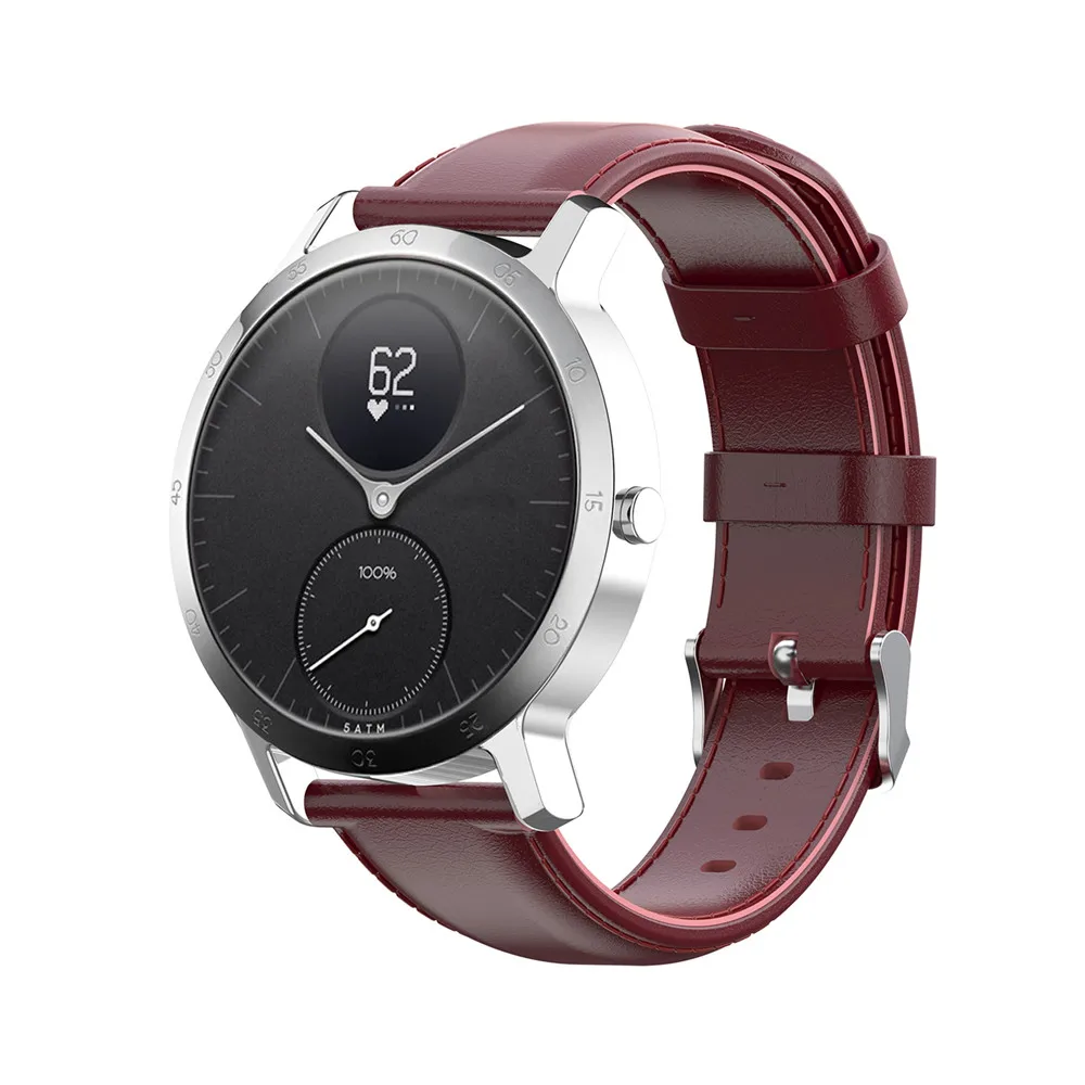 Ремешок из натуральной кожи для Nokia STEEL HR 36 мм 40 сменный быстросъемный браслет