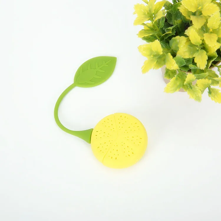 Горячая продажа 200 шт милый Лимон силиконовый чай лист травяной инфузер фильтр |