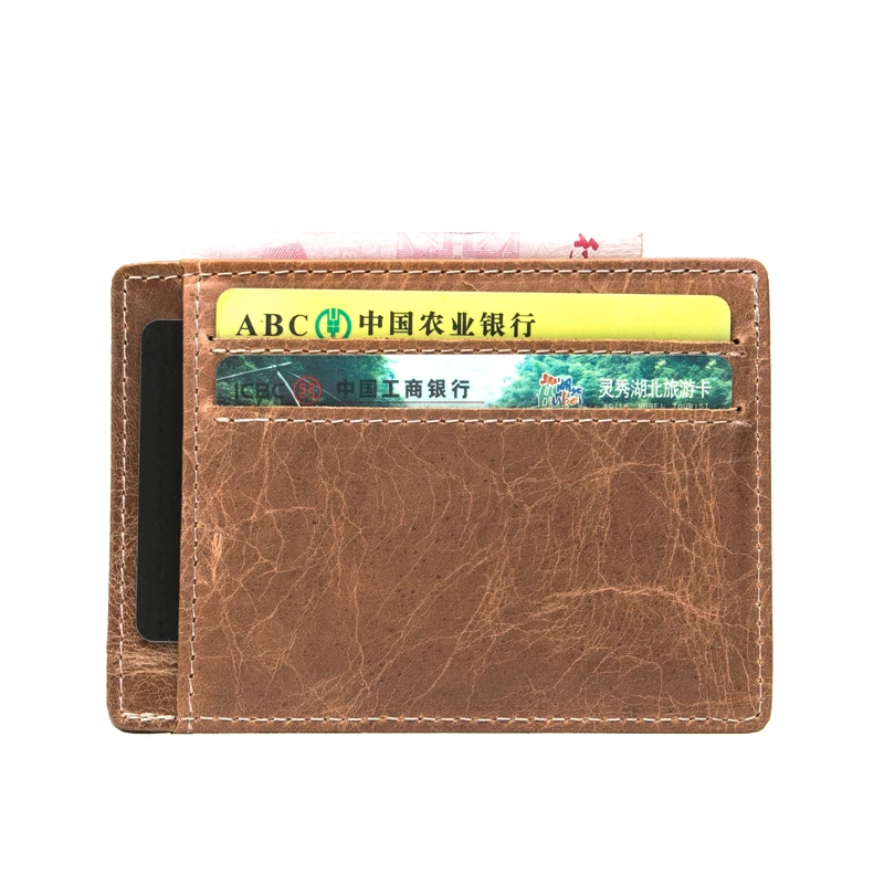 МVА Новое Прибытие Банк Кредитная Карта Держатель для Мужчин Подлинной кожа
