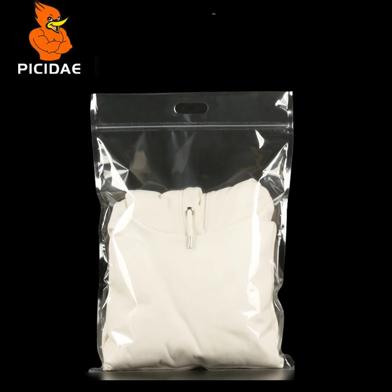 Перфоратор Переносной Прозрачный Ziplock Вогнутый Выпуклый Пакет Мешок Пластиковые